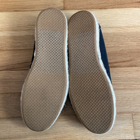 TOMS Black Espadrille Flats - Black - Size 10 - Picture 3 of 6